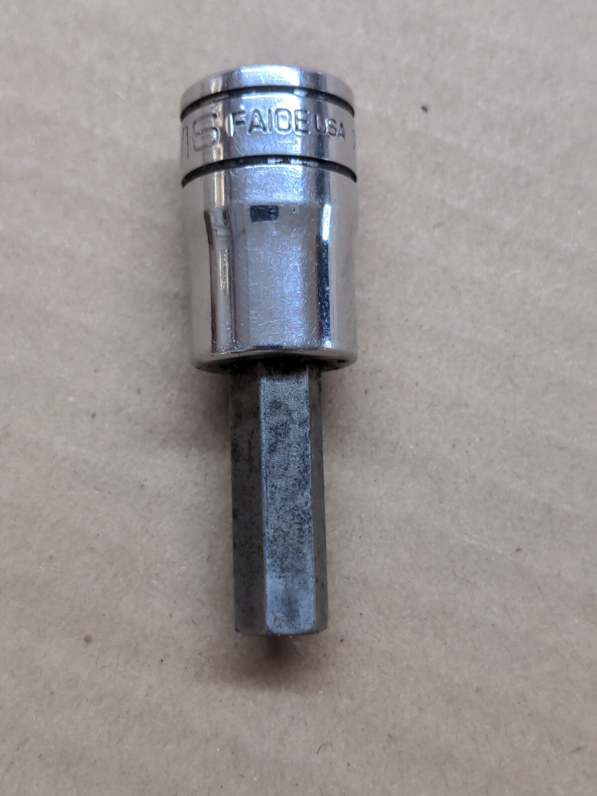 Snap-on Tools FA10E 5/16″ SAE 3/8 Drive Hex Bit Allen Socket Driver USA Standard