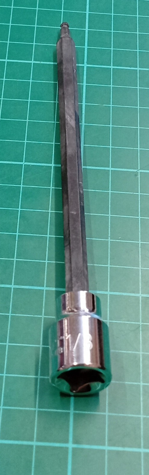 New Paramount, 3/8″ Drive, 1/8″ Long (155mm) Ball Hex / Allen Bit Socket, Taiwan