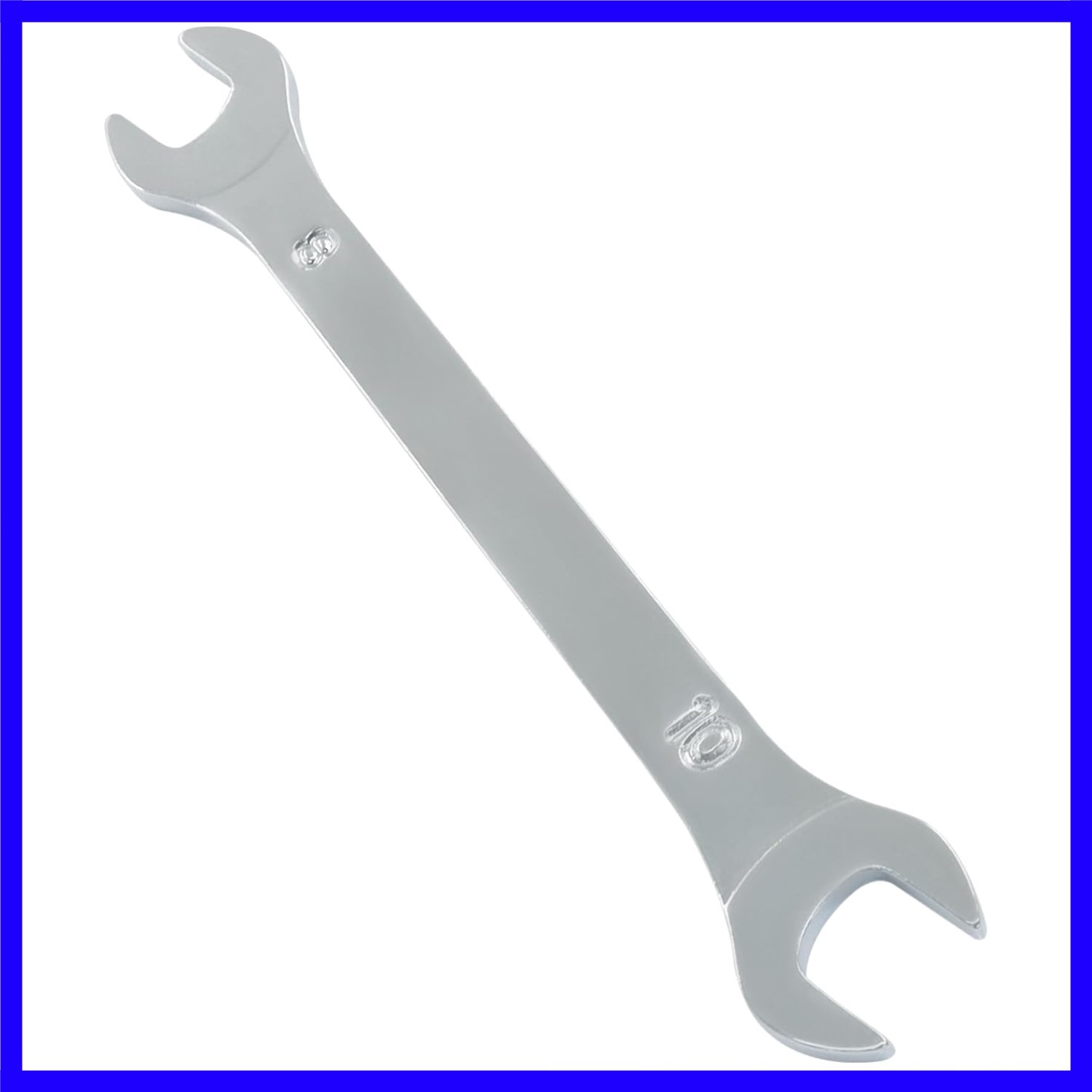 Thin Open End Wrench 8mm x 10mm, Metric Chrome Plated Steel Wrench for Househ…