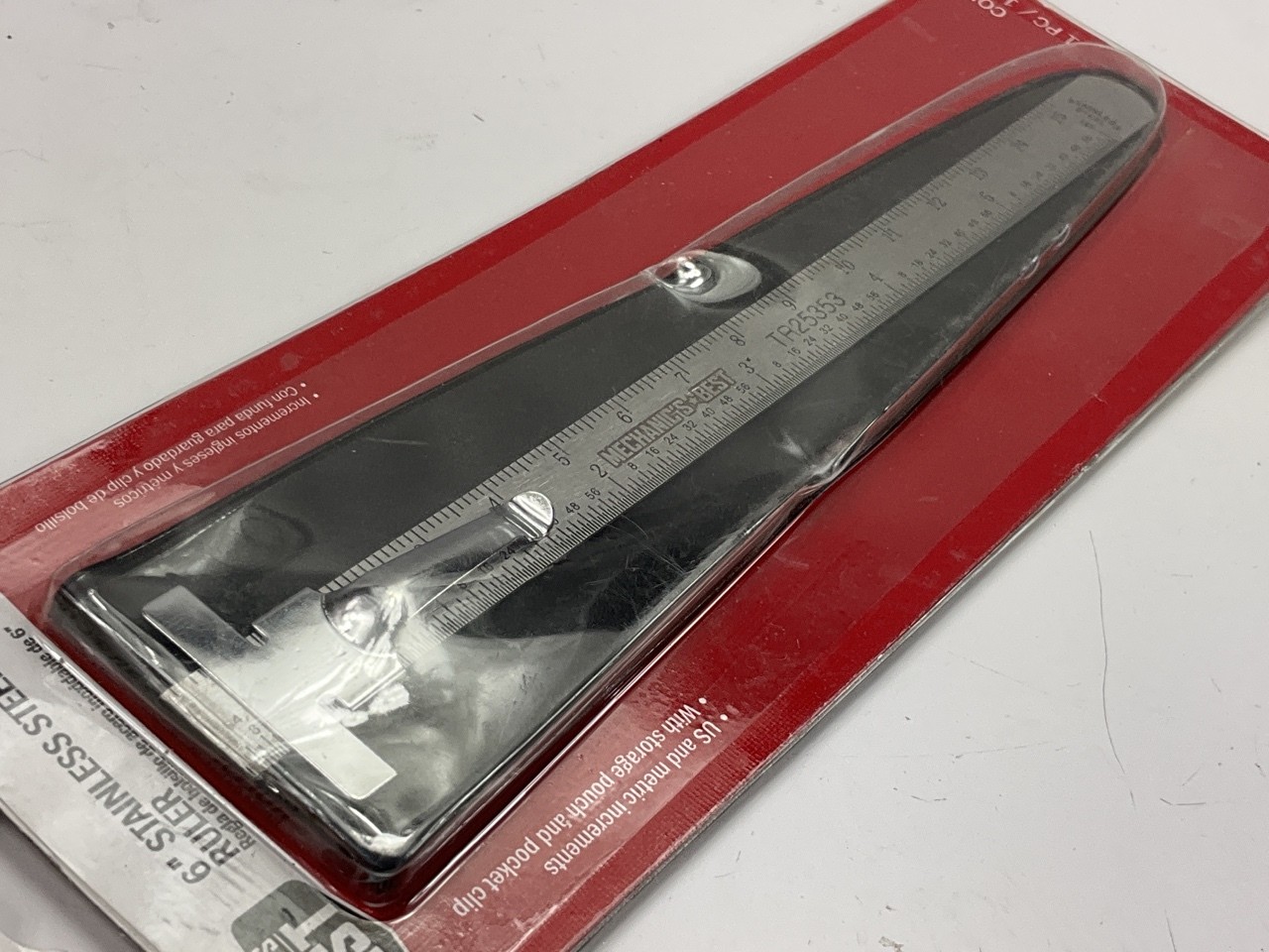 Mechanics Best TR25353 Stainless Steel Pocket Ruler Tools 6″ Inch