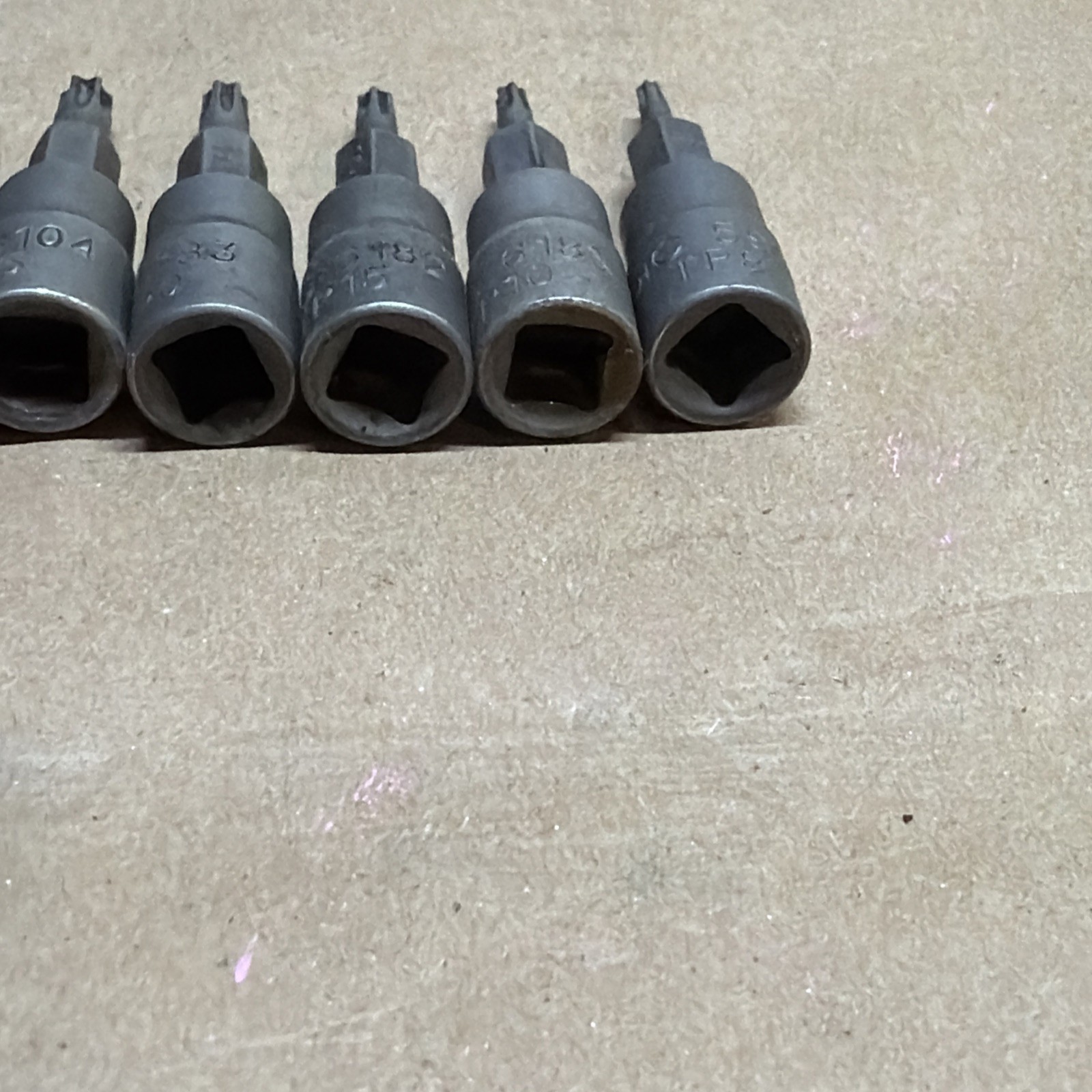 OTC Torx Plus Bit Sockets Lot of 10 TP(70,60,55,50,45,30,25,20,15,10,8) Used Lot