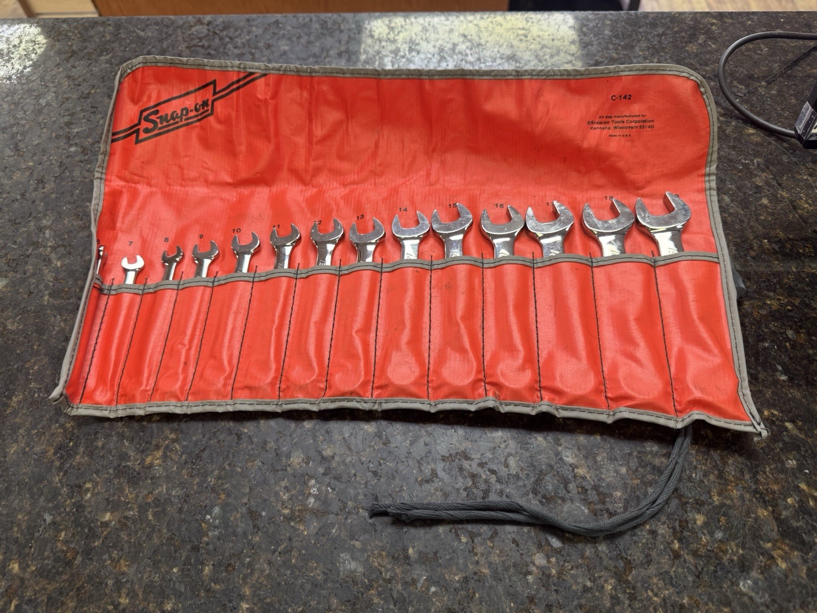 Snap-on Tools Metric 12 Point Flank Drive Plus Wrench Set C-142 OEXM19B 6mm-19mm