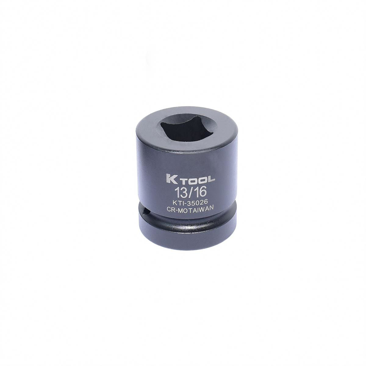 K-Tool 35026 1″ Drive x 13/16″ Square Impact Budd Wheel Socket