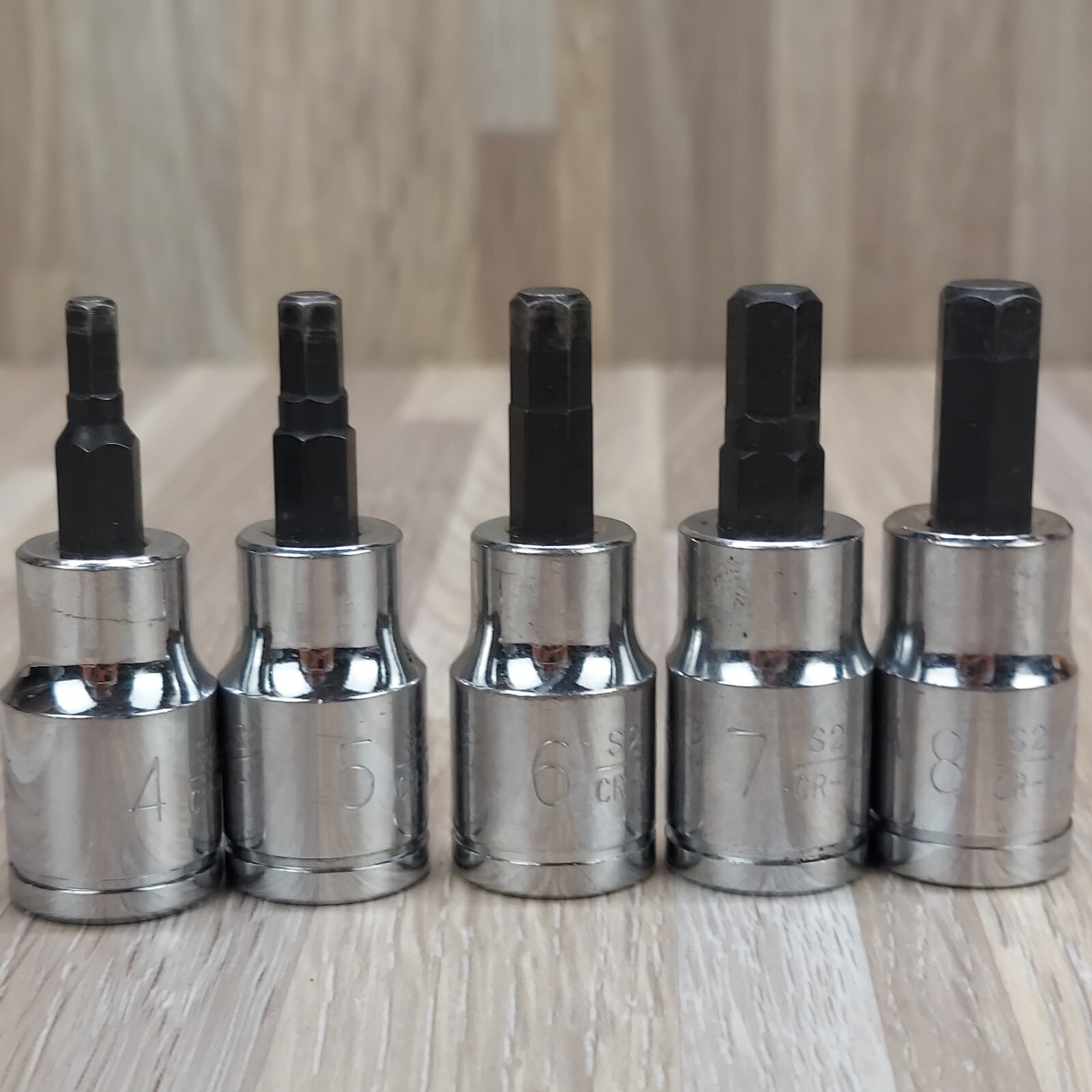 Pittsburg Hex Bit Sockets ~ 3/8″ & 1/2″ Set ~ 9 Pc