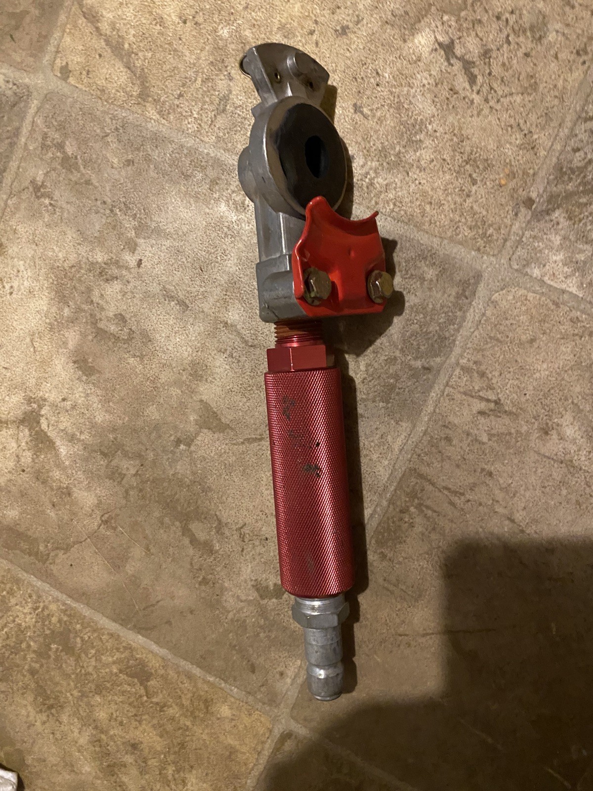 Semi Truck Gladhand Air Brake Test Tool w/Shop Air Coupler Diesel Mechanic Tool.