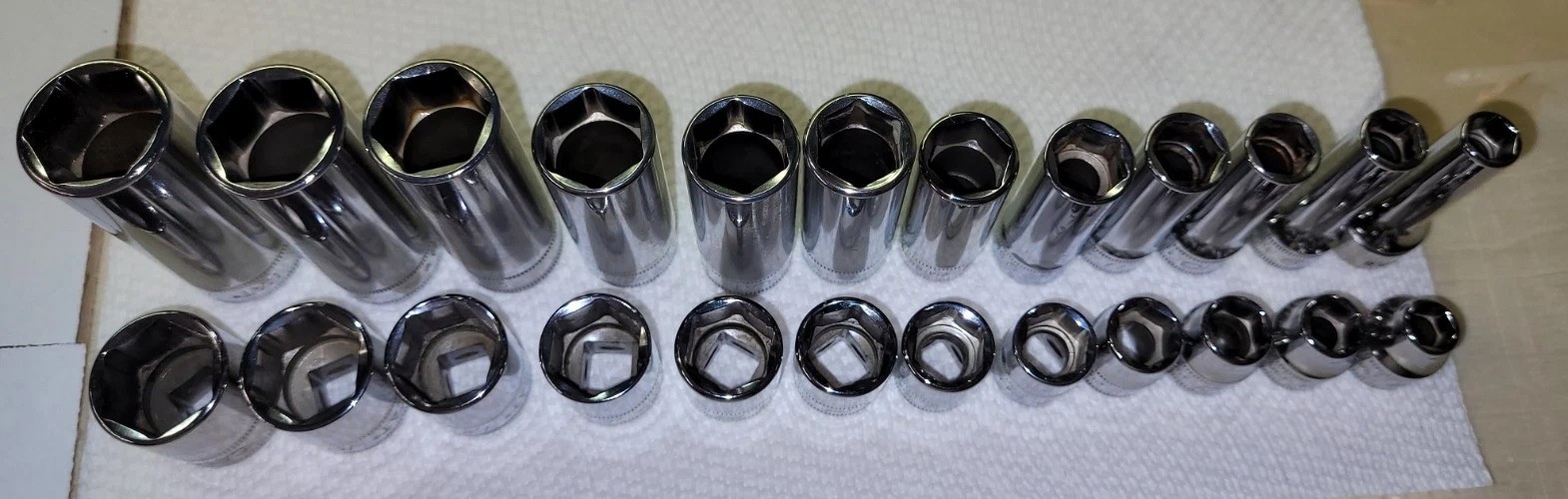 Caterpillar CAT SNAP-ON Williams 6pt METRIC SHALLOW & DEEP 3/8″ SOCKET FOAM SET