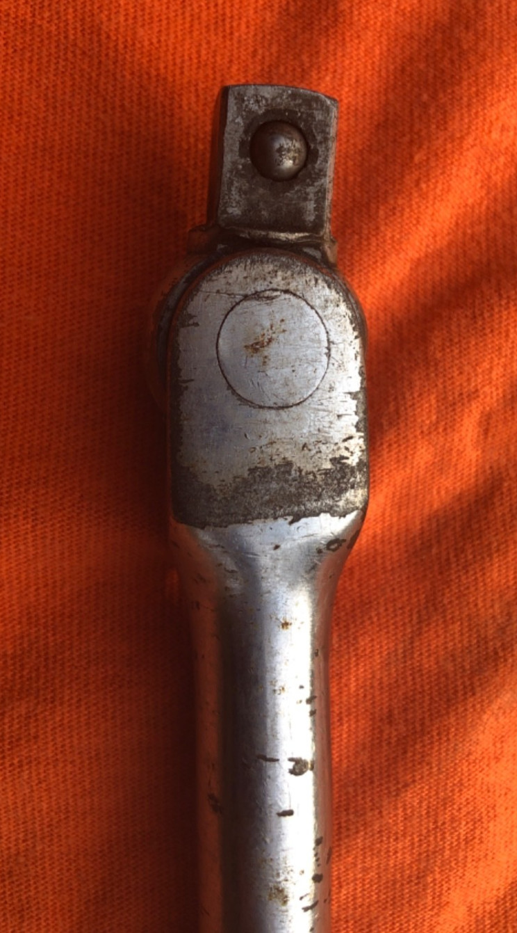 VINTAGE 1/2 INCH DRIVE 18 INCH SNAP -ON No. NS-18A BREAKER BAR w UNDERLINE LOGO