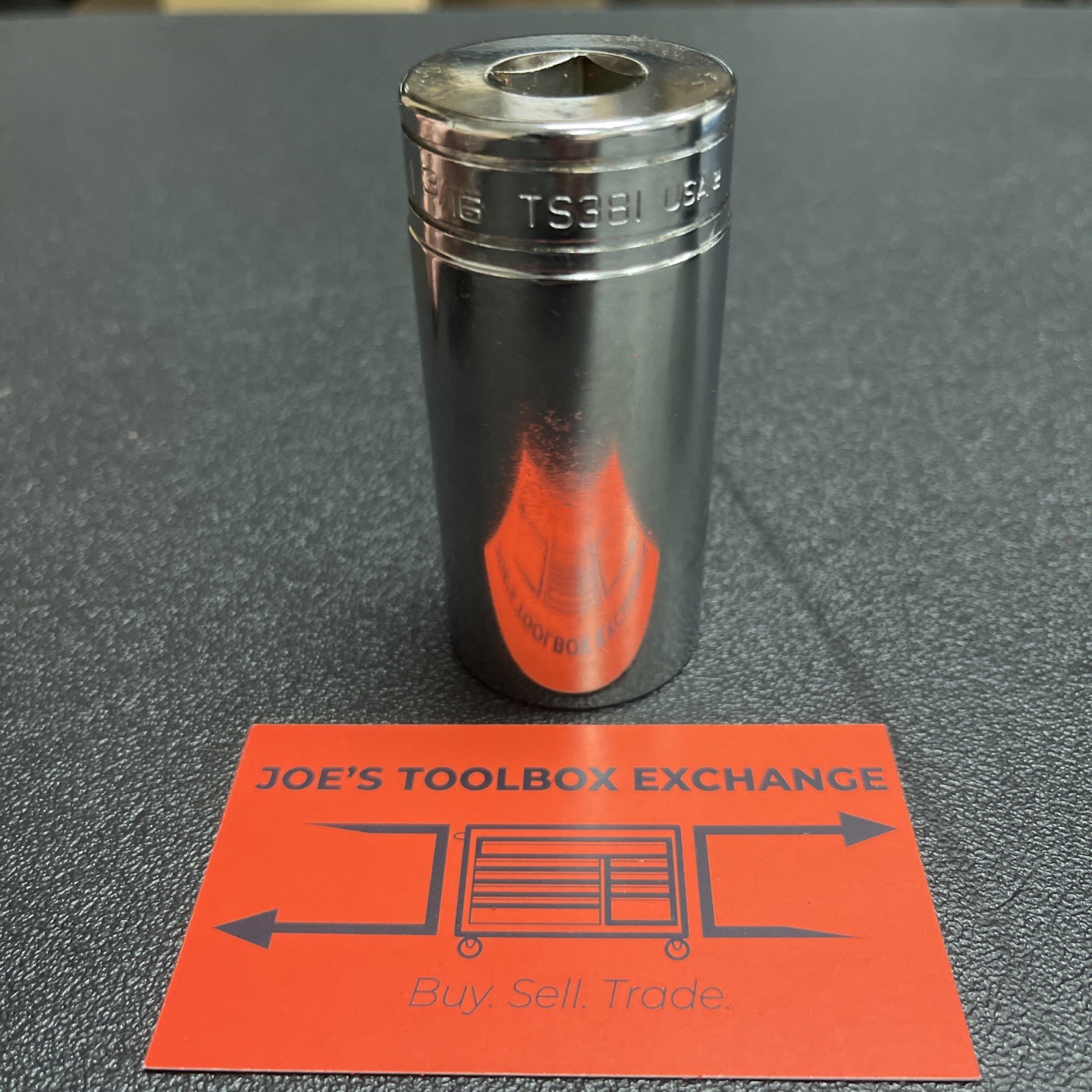 Snap-on Tools USA NEW 1/2″ Drive 1-3/16″ SAE Deep 6 Point Chrome Socket TS381