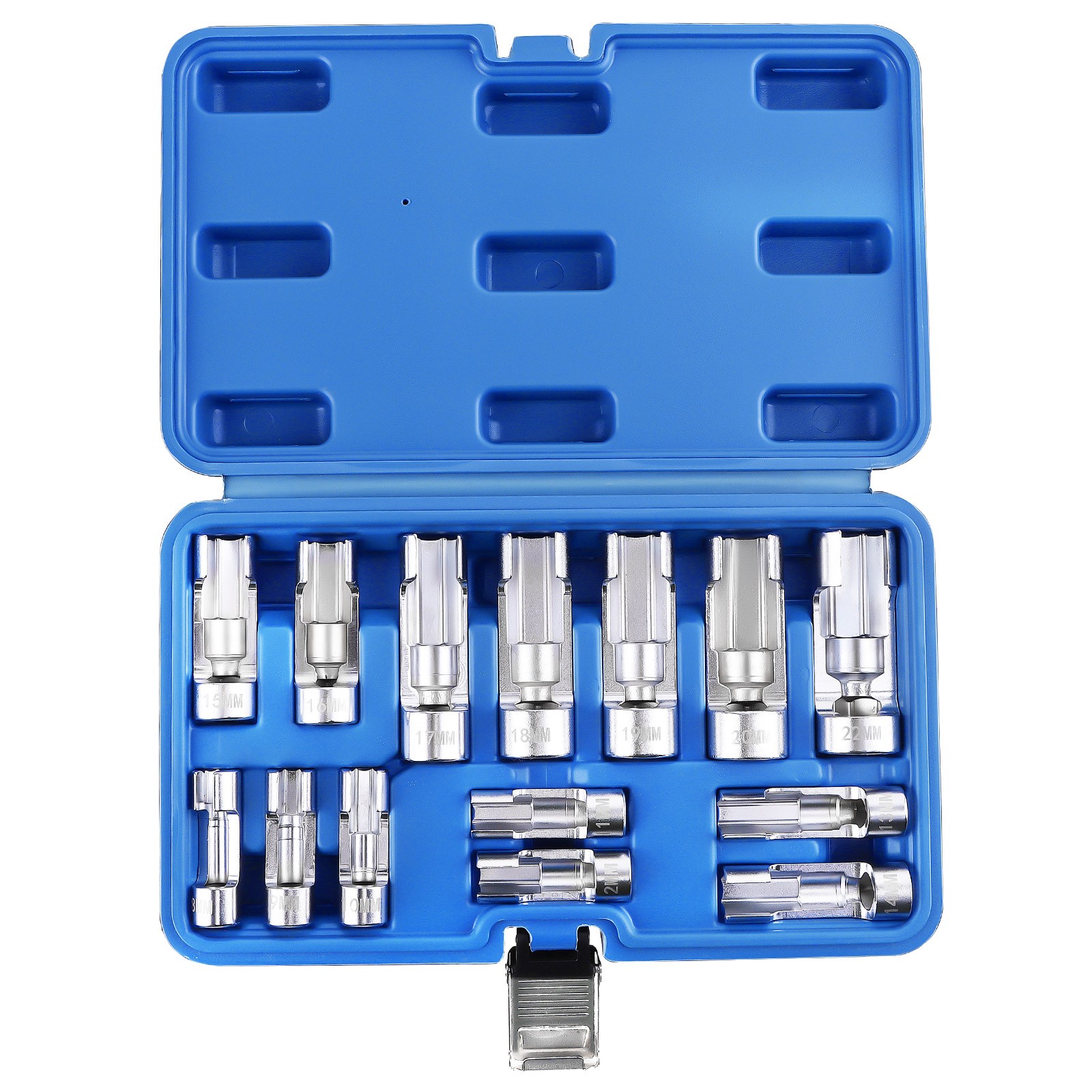 8-22mm 3/8in 1/2in Diesel Injector Fuel Line Socket Wrench Set Nut Socket