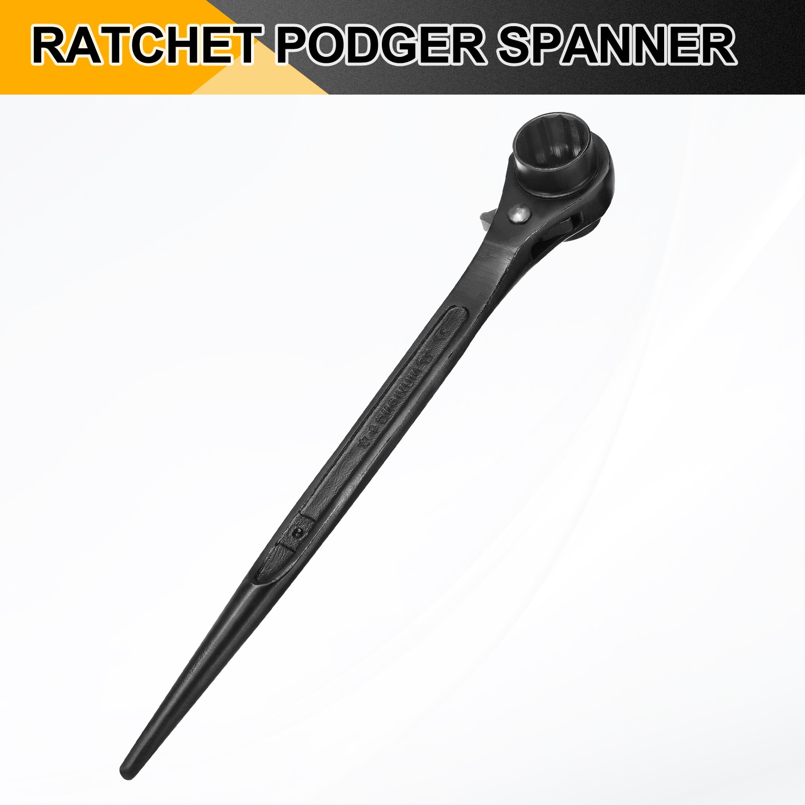 Ratchet Podger Spanner 24x27mm CR-V 12 Point Socket Scaffold Spud Wrench