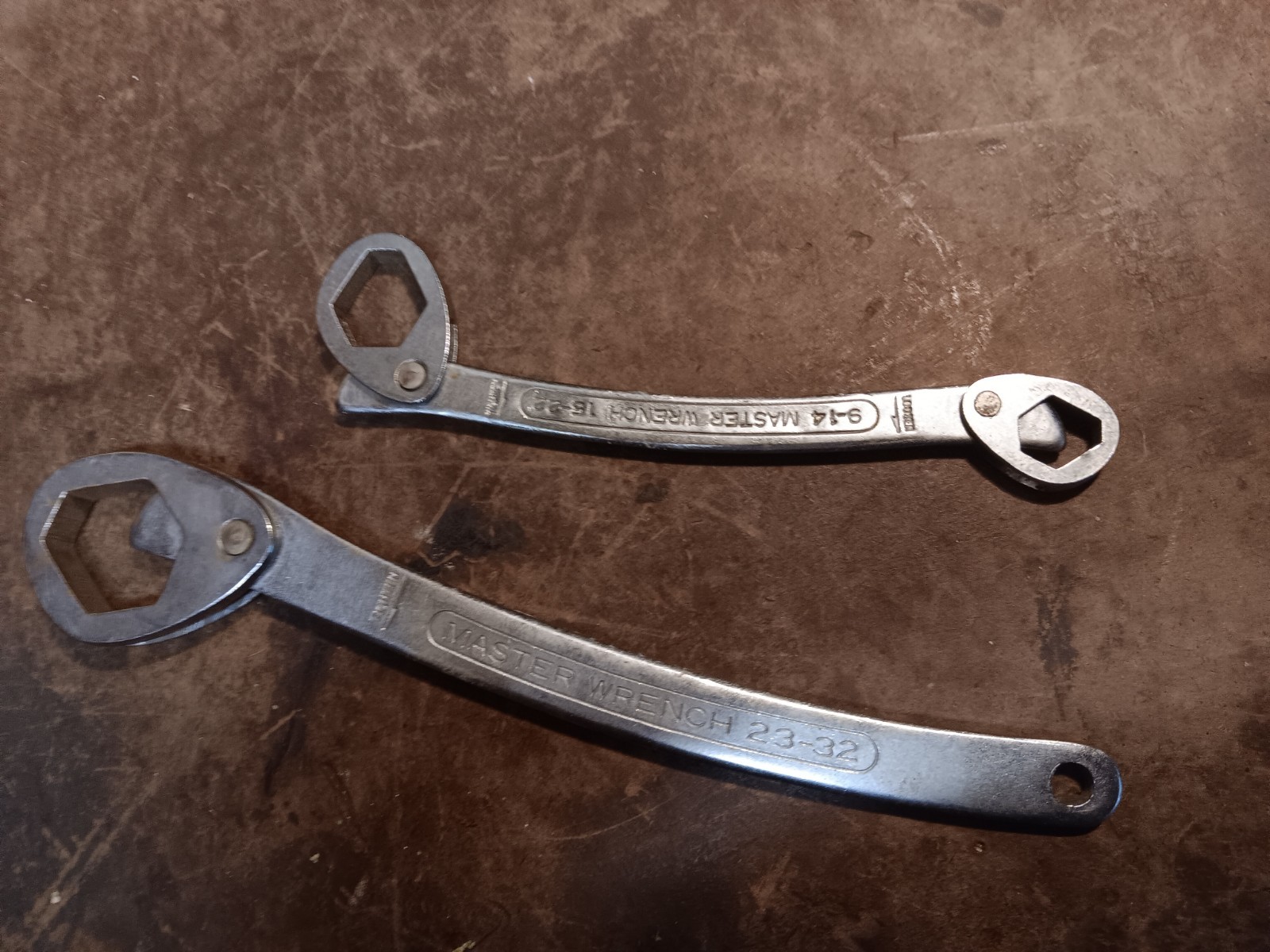 Set Of 2 Master Wrench Multi Wrenches 9-14 15-23 25-35 Heavy Duty Solid
