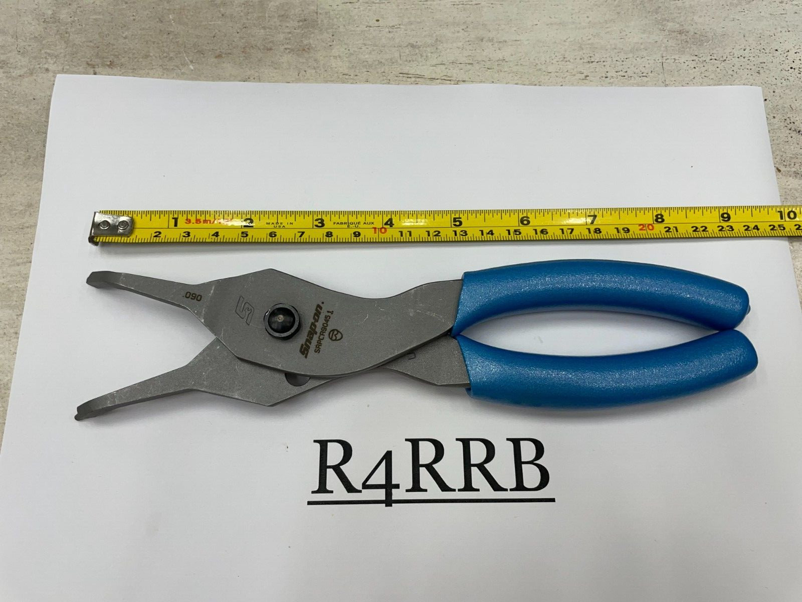 Snap-on Tools USA NEW 3pc PEARL BLUE Soft Grip .090 Tip Snap Ring Pliers Lot Set