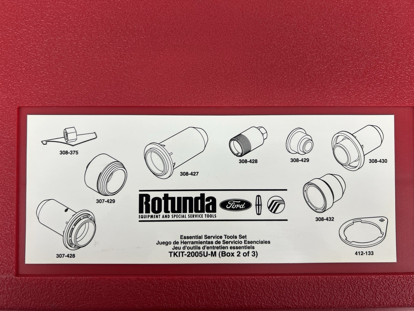 Ford Rotunda TKIT-2005U-M Set 308-375 205-503 205-175 307-429 308-430 412-133