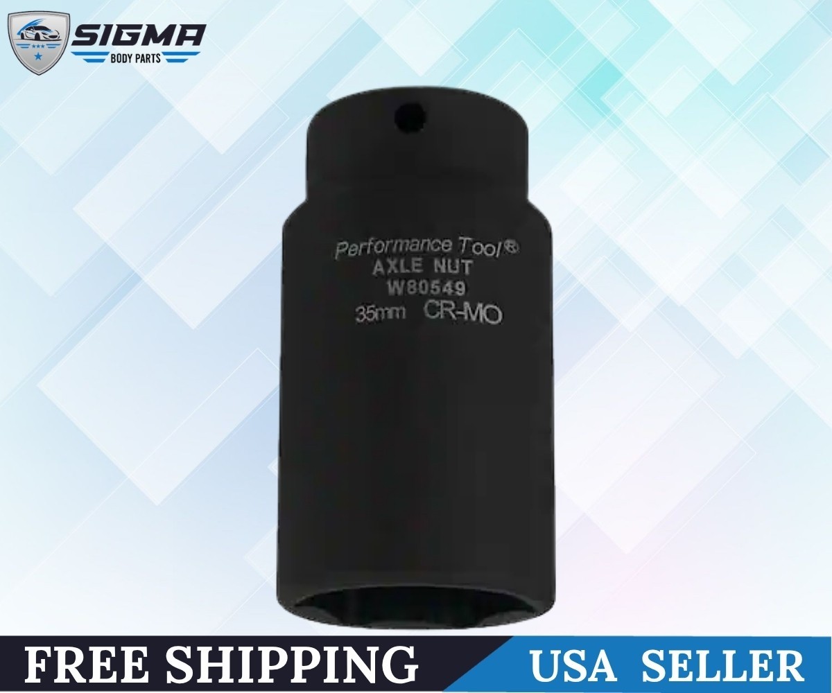 Performance Tool W80549 35mm 1/2″ Drive FWD Axle Nut Socket Cr-Mo 6-Point New
