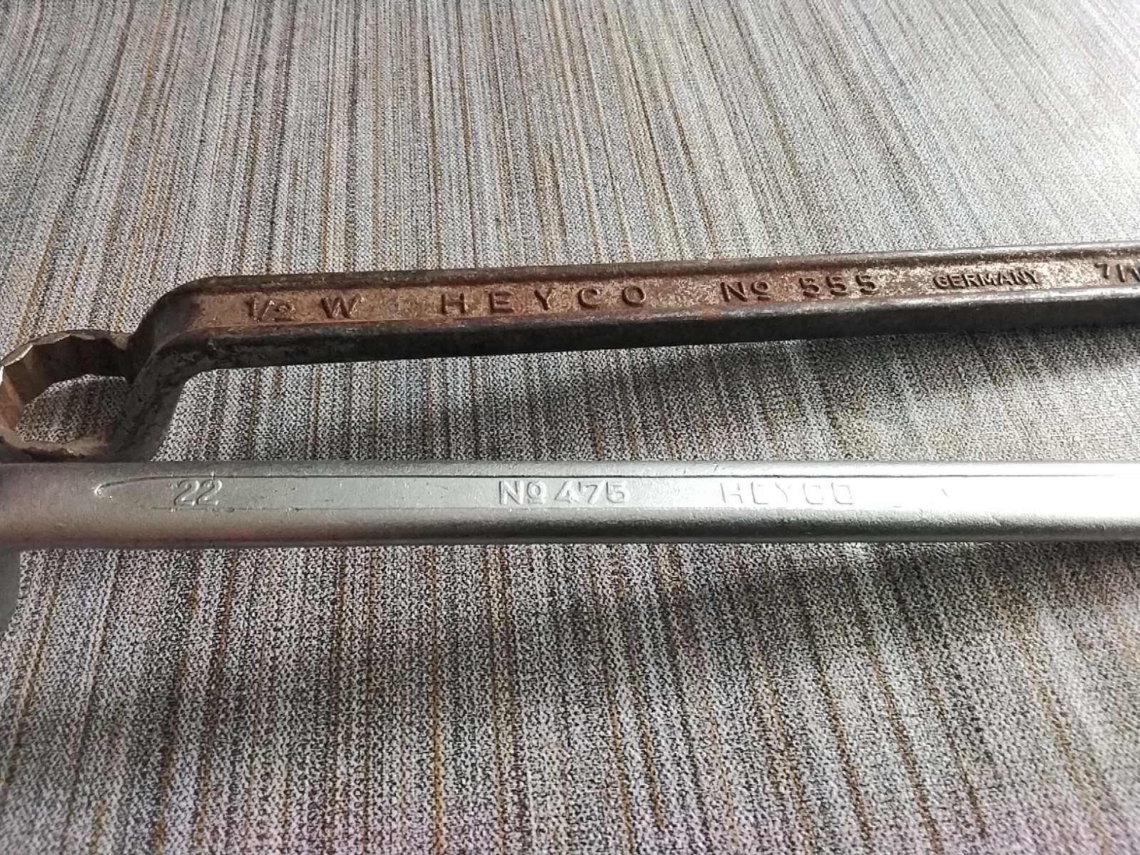 Heyco Ring Spanners No 475 And No 555 Sizes In Description