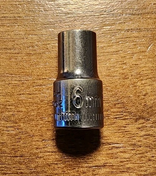 Craftsman USA 6mm Socket 6pt 1/4″ Drive Inverted G1 43502