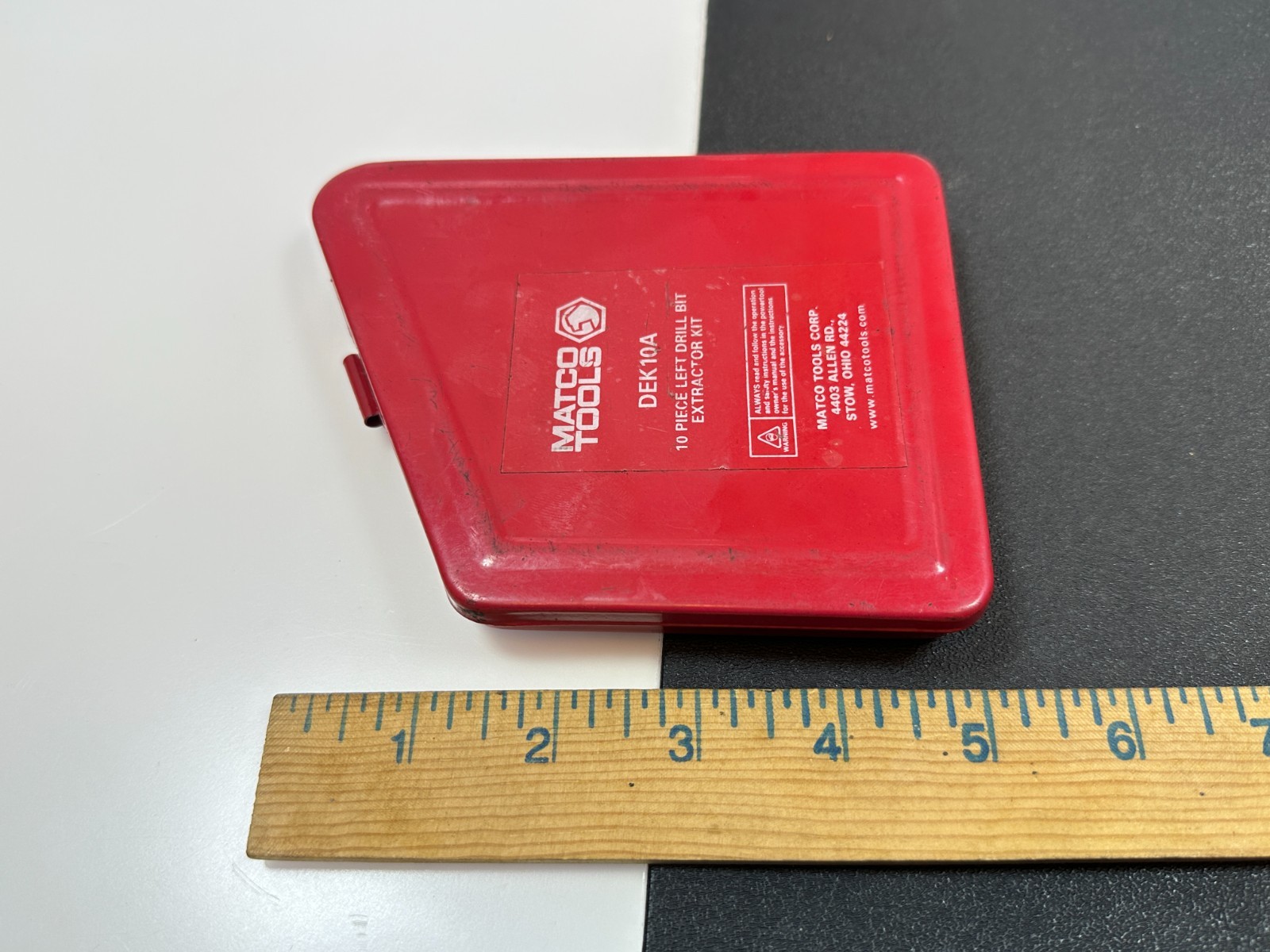 Matco Tools USA DEK10 Metal Case Only (No Tools) for Extractor Drill Bit Set
