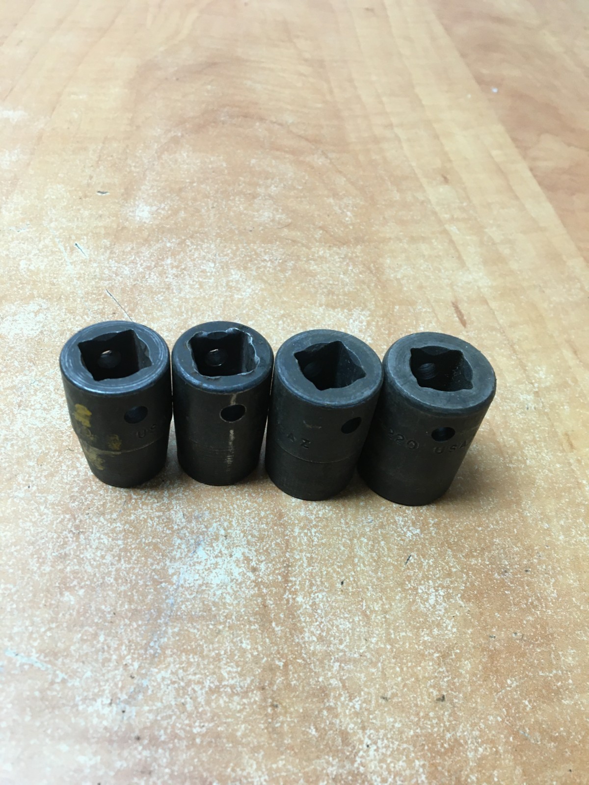 Snap On 1/2″ Drive 4pc Shallow Impact Socket Set 1/2 to 11/16″ P220 P200 P180 P