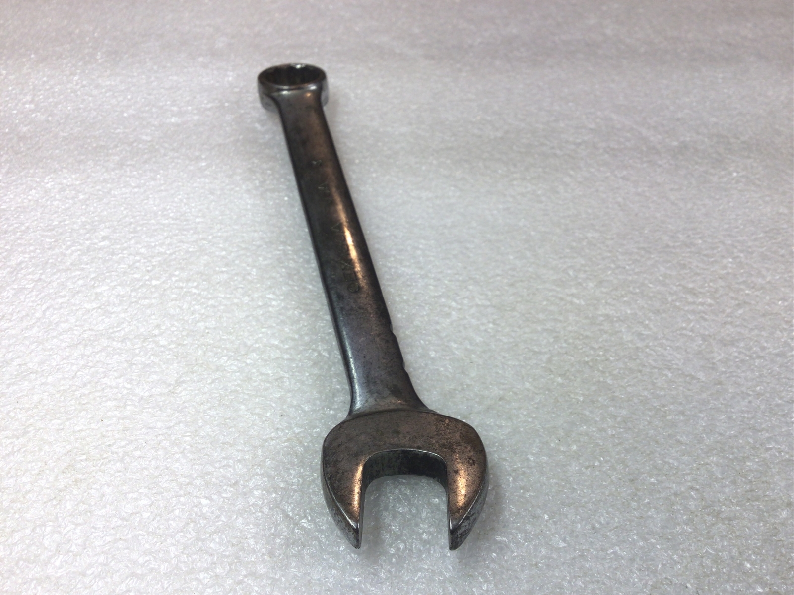 SNAP ON#OEX180A – 9/16”, SAE, Short, Off Set, Combo. Wrench 12 Pt., Vintage-USA-