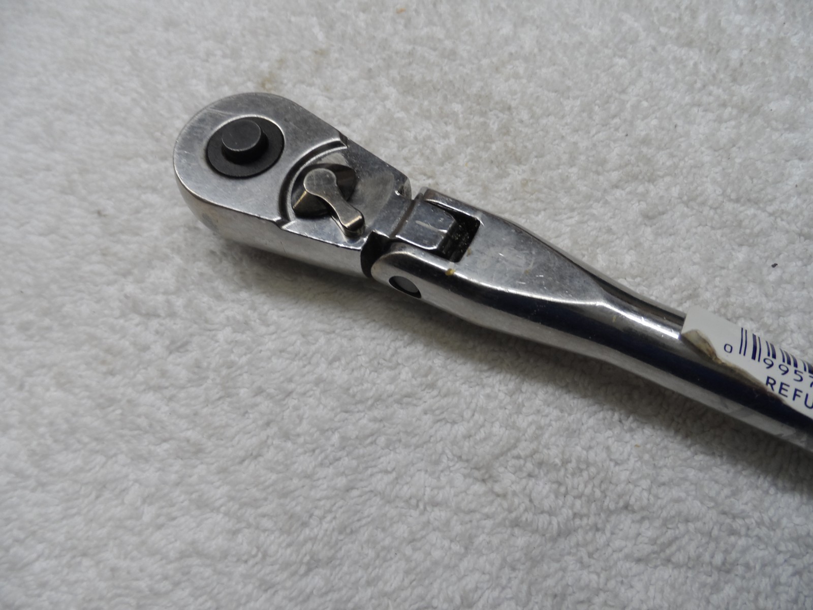Craftsman 3/8 Drive Ergo Full Polish Flex Head Ratchet USA KZ PN 44836 (refurb)