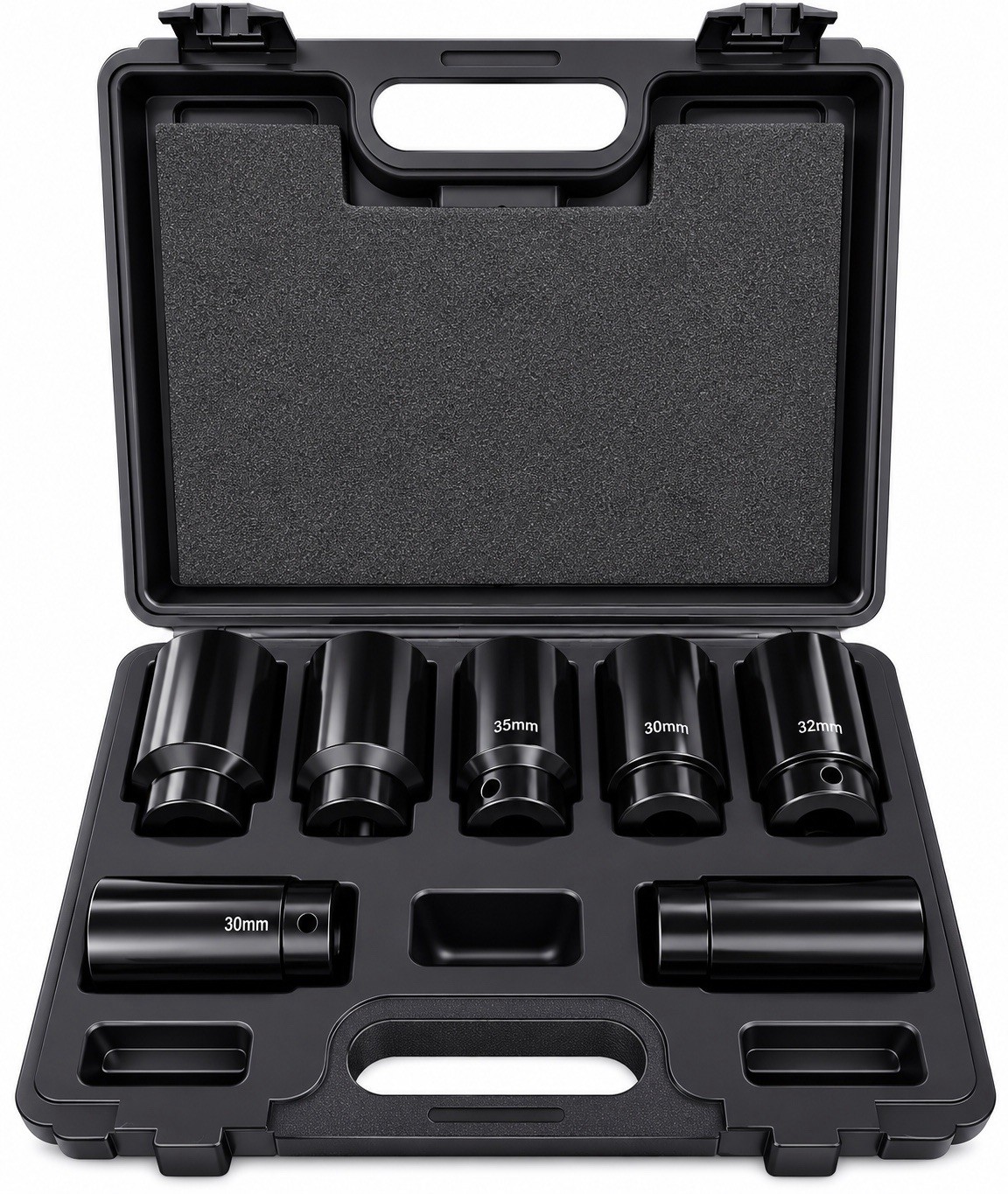 PITTSBURGH 1/2 in. Drive Front-Wheel Drive Axle Locknut Socket Set, 7-Piece