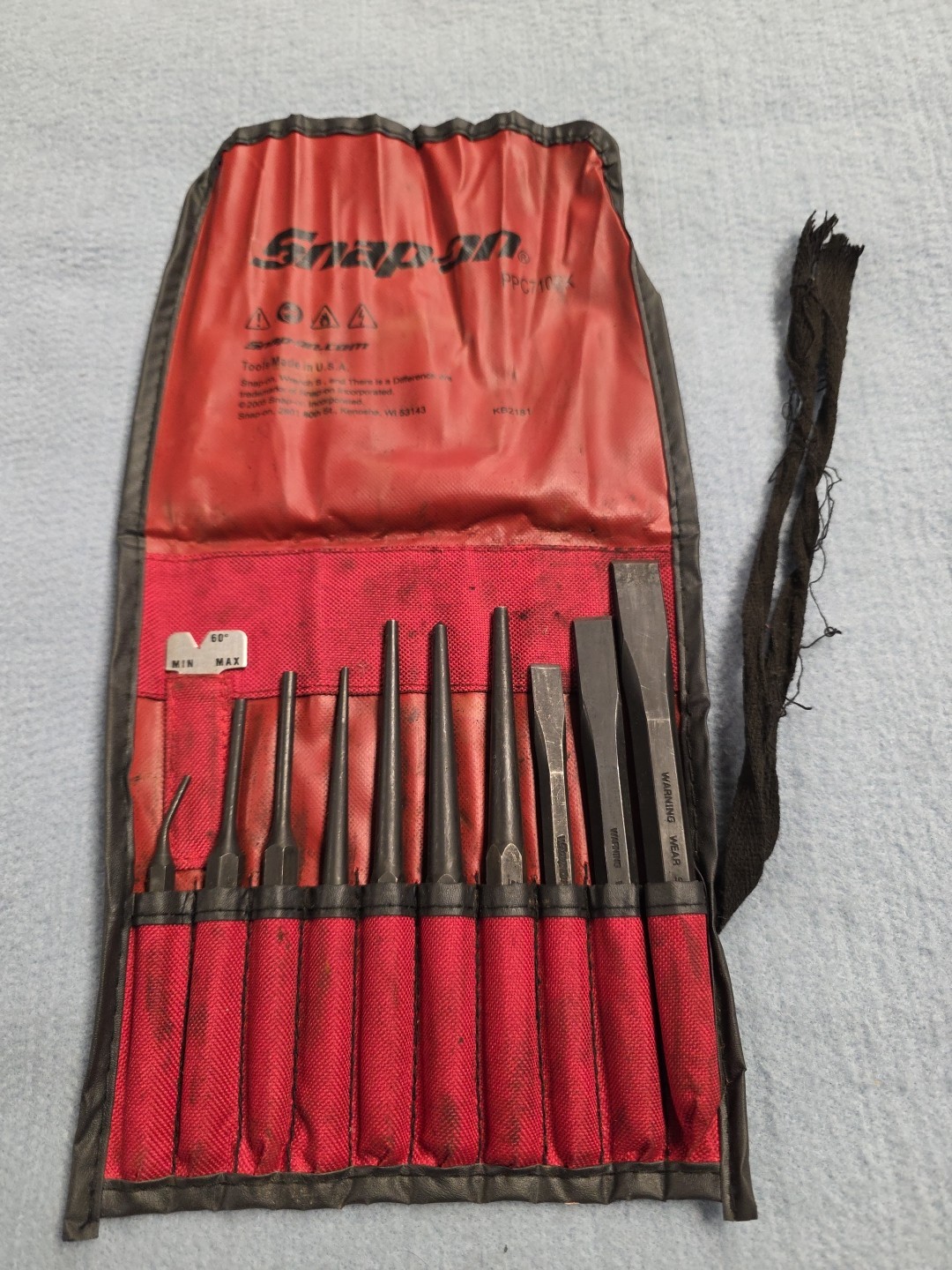 Snap On Tools PPC710BK Punch And Chisel Set