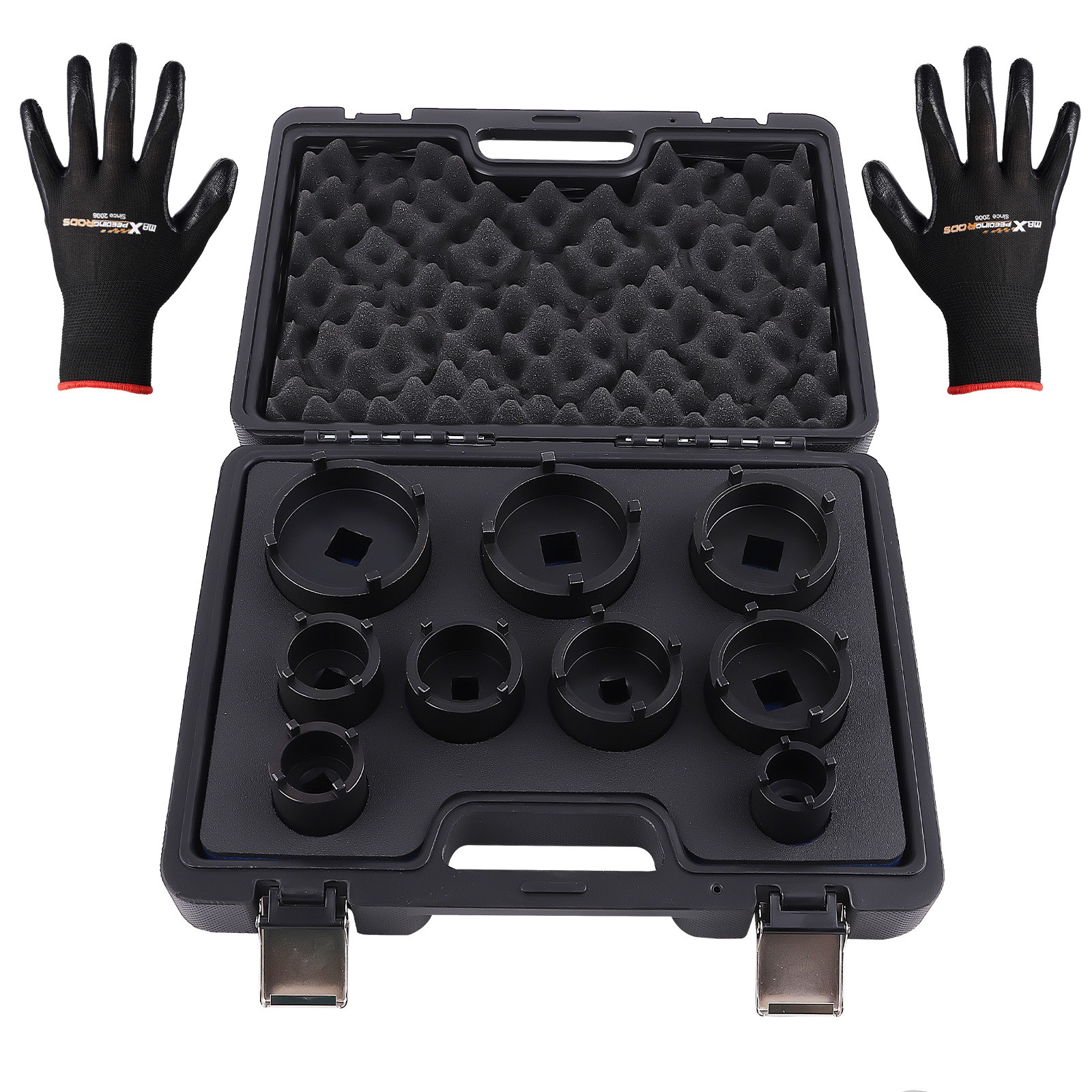 3/4″ DRIVE GROOVED LOCK NUTS SOCKET SET FOR KM9 KM10 KM11 KM12