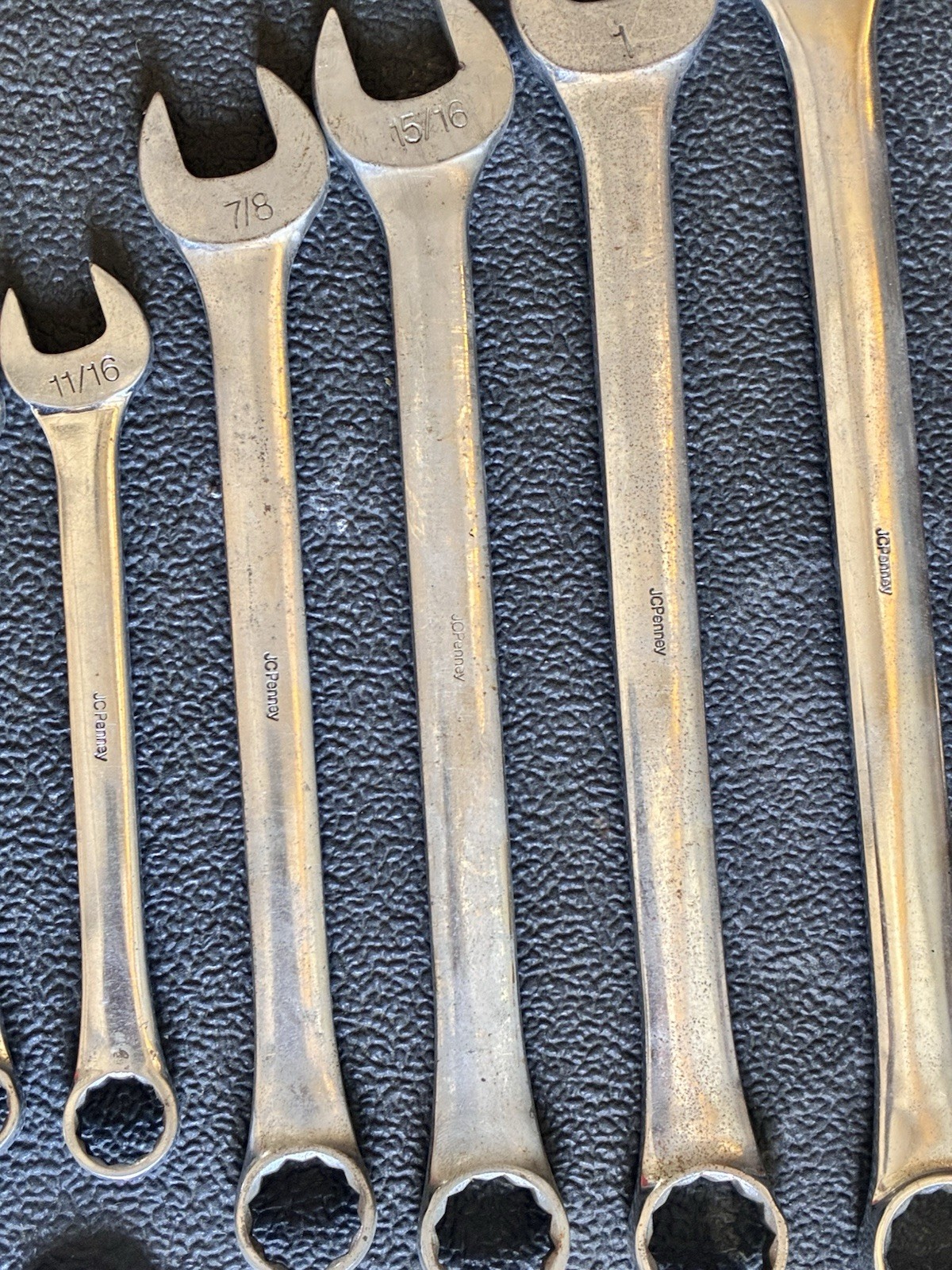 Vintage JC Penney 13-PcSAE Combination Wrench Set USA 3/8”-1-1/4” 12point (2) 6p