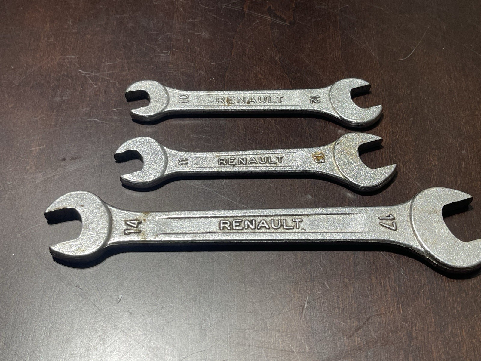 Renault Metric Wrench Lot (17 – 14, 13 – 11, 12 – 10) Made in France 1970’s