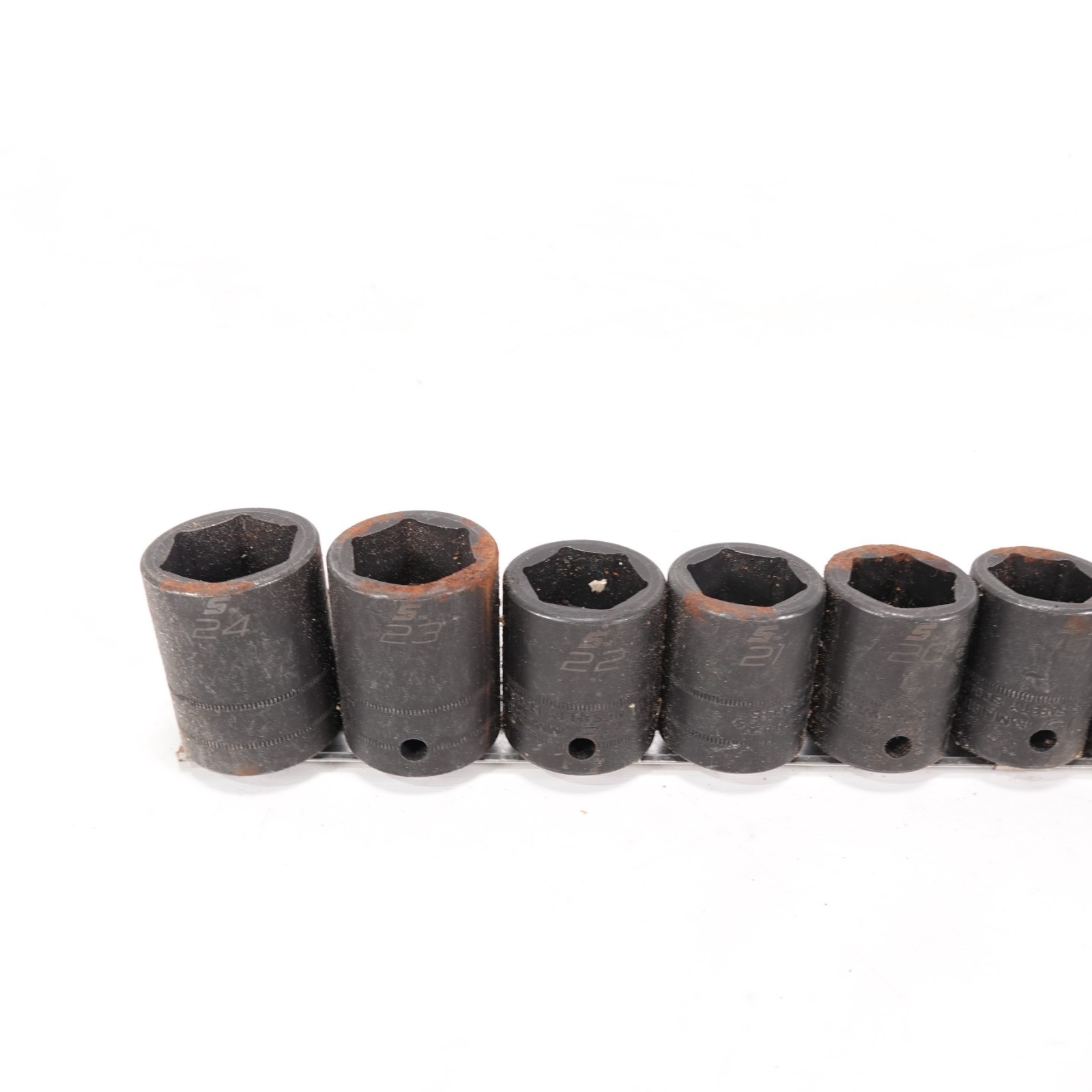 Snap On New 15pc Metric Impact Socket Set 6 Point 10-24MM #315IMMYLM
