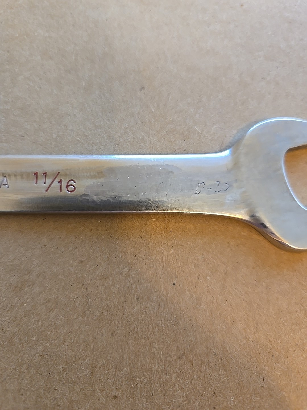 Snap On 5/8″-11/16″ SAE Low Torque Slime Line Open End Wrench LTA2022