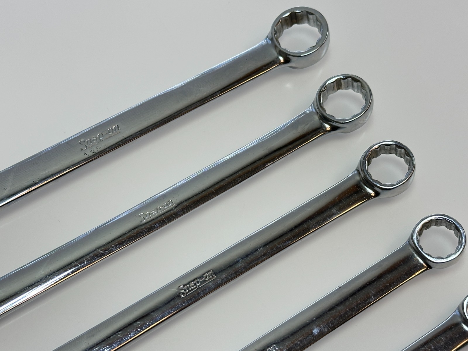 🇺🇸 Snap On Tools USA 7pc 12-Point SAE Combination Wrench Set (3/8–3/4″) OEX707