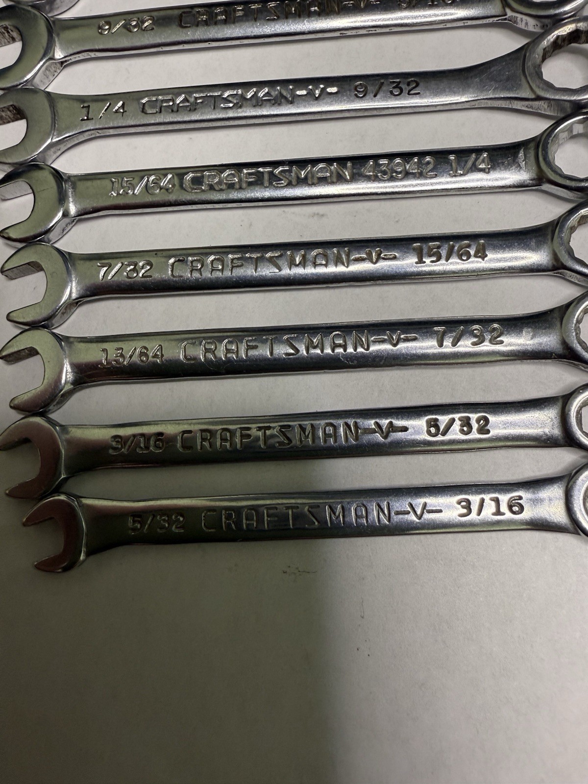 Sears Craftsman SAE Ignition Wrenches # 9-43441