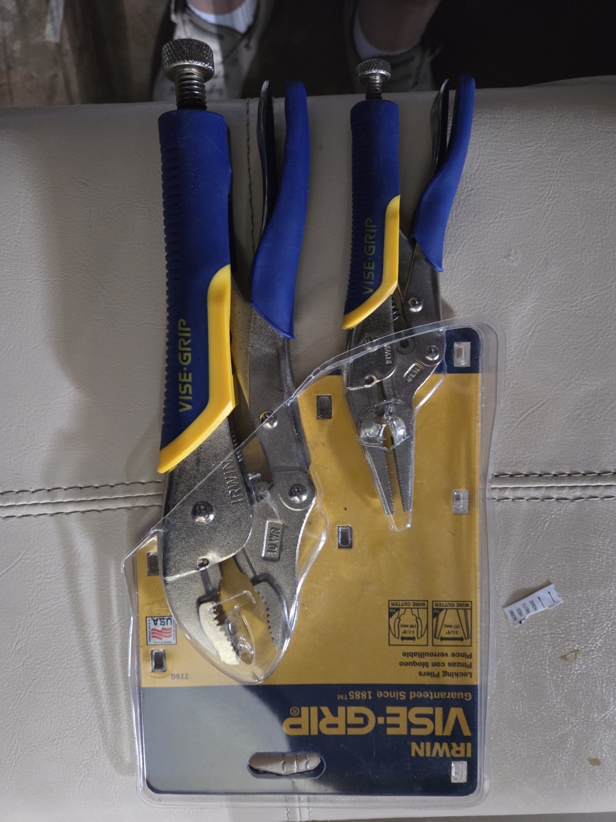 Vise-Grip Irwin 775G 6LN 10WR Long Nose Fast Release Rubber Grip Set