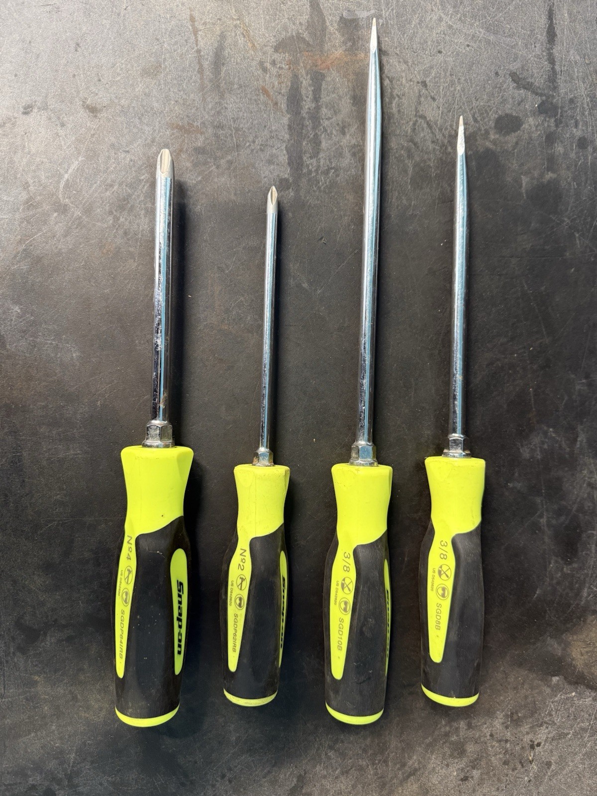 Snap-On Screwdrivers (4) Piece Set