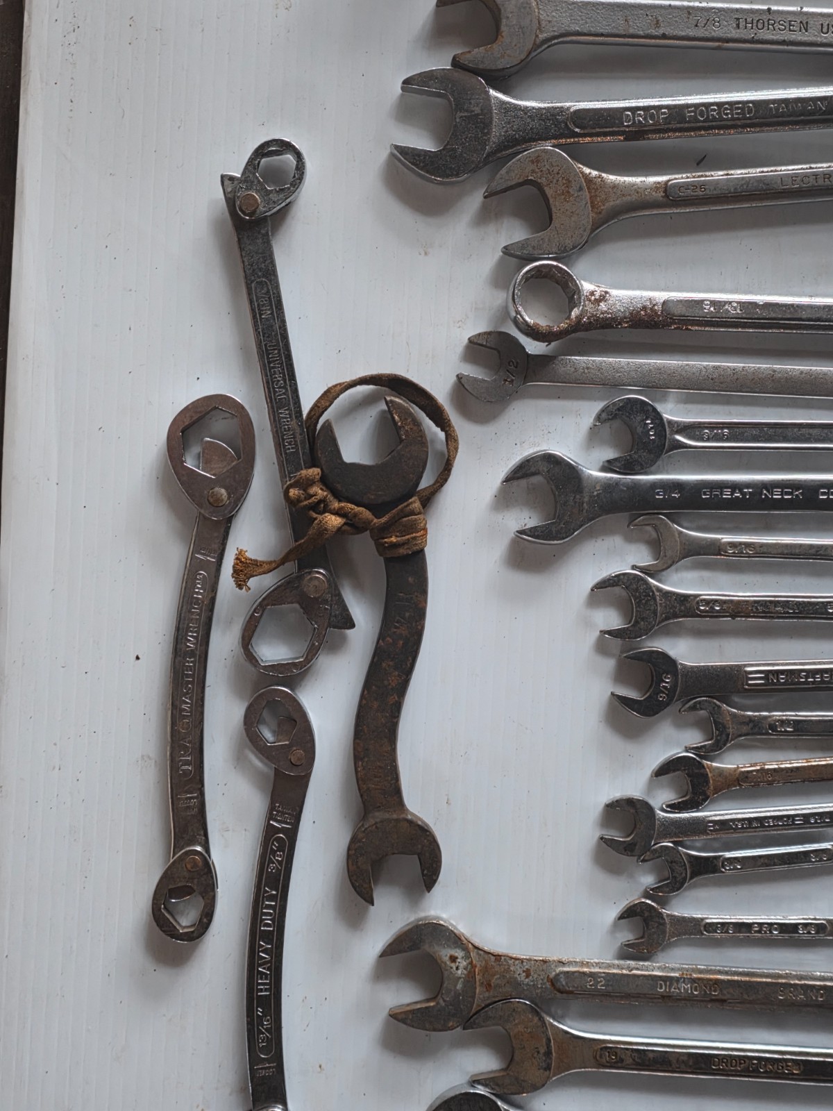 lot of 30 assorted wrenches 12- 22 mm metric 3/8 – 1 SAE