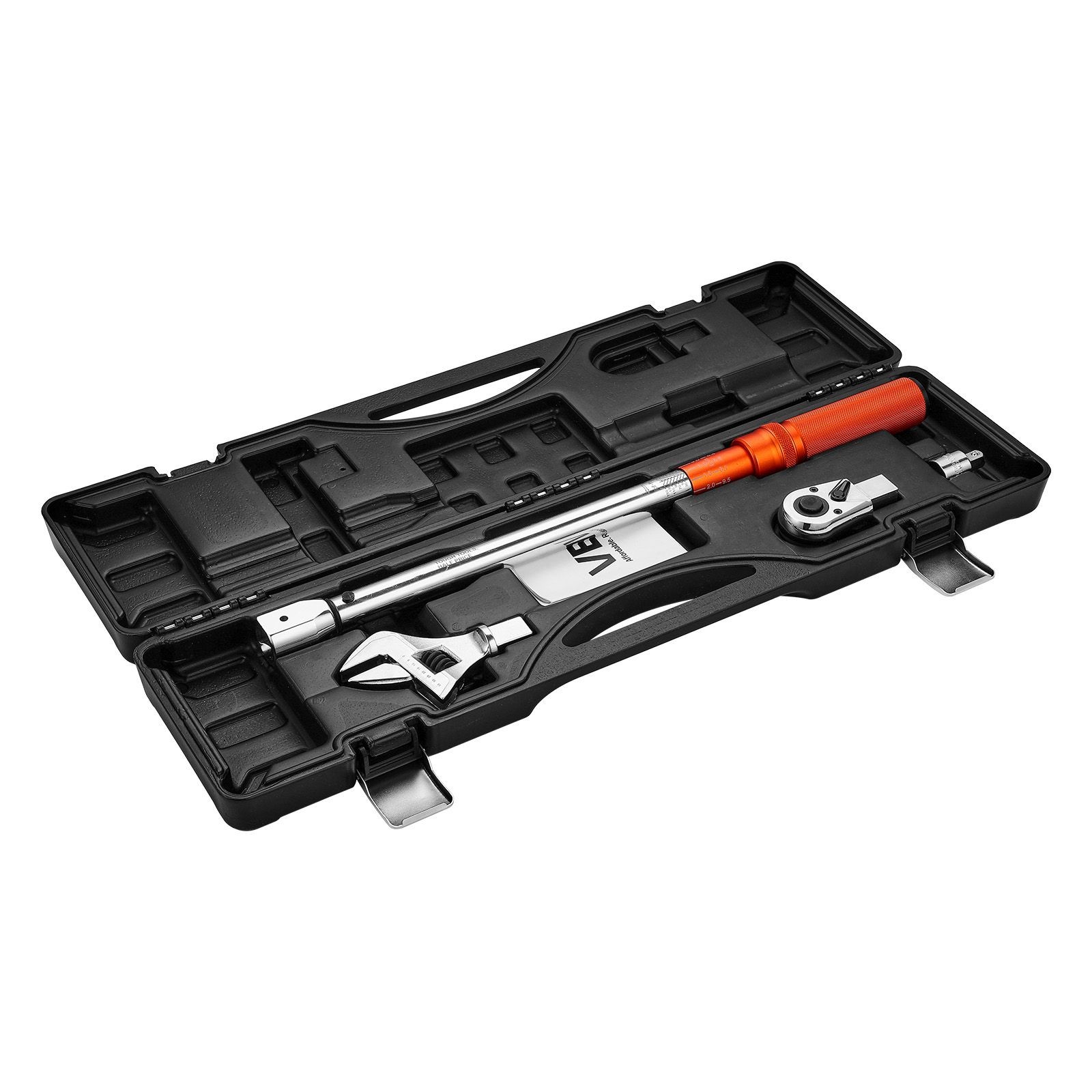Click Torque Wrench w/ Interchangeable Heads 1/2, 20-160 lb-ft, ±2% Precision