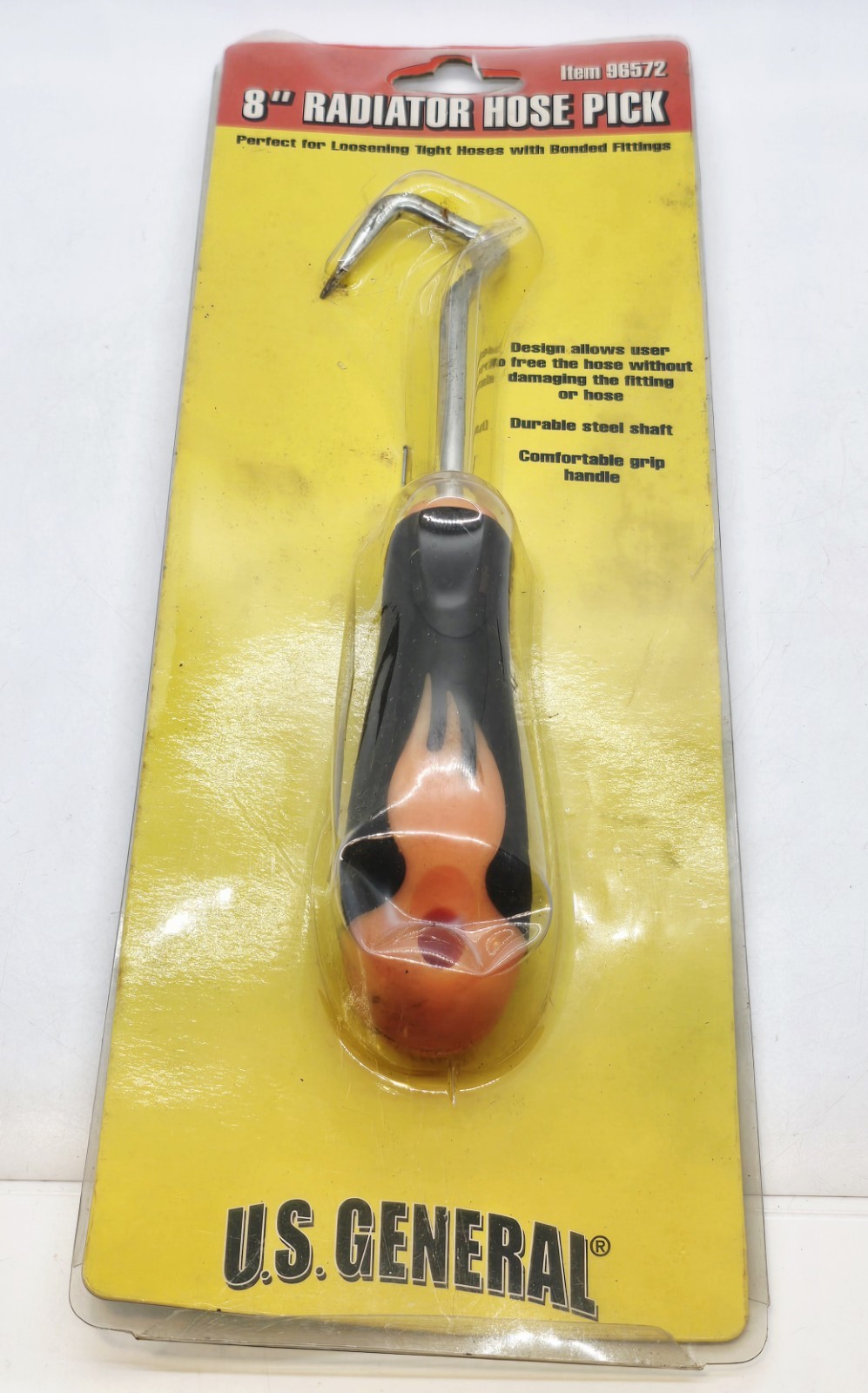 New NOS U.S. General 8″ Radiator Hose Pick #96572 With Orange Flame Decor