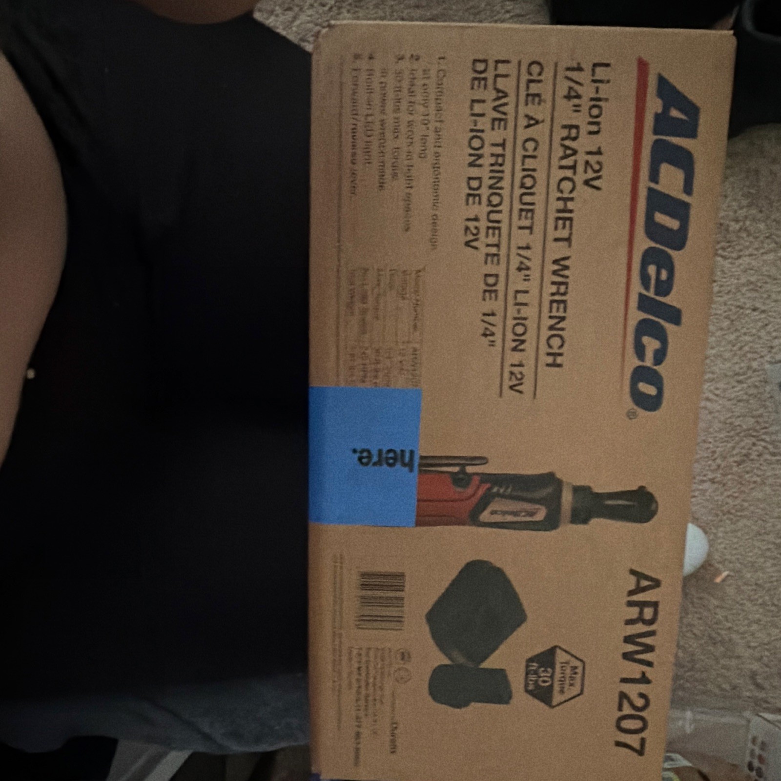 ACDelco Li-ion 12v Ratchet Wrench 1/4 Inch Drive