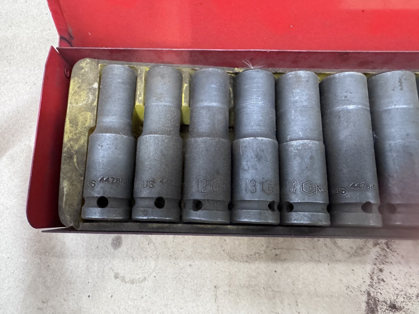 Genius Tools 14PC 1/2″ DRIVE Deep Impact Socket Set (CR-Mo) Metric 10mm-27mm