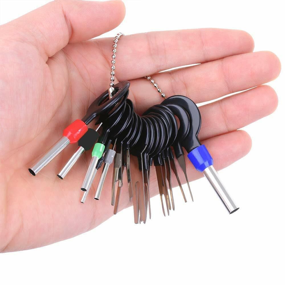 26Pcs Wire Connector Terminal Pin Release Key Extractor Tools Electrical Removal
