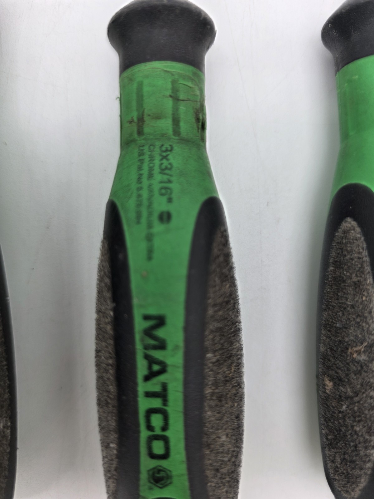 Matco Screwdriver Set Ergonomic Felt Grips Witte Germany 5 Pieces Green