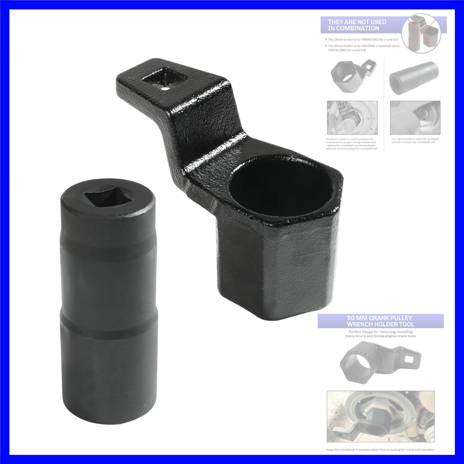 Crankshaft Pulley Removal Tool,Automotive Tool,Car Accessories Weighted Socke…