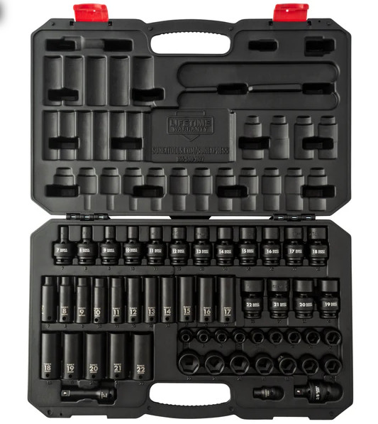 Sunex Tools 3351 51 Piece 3/8″ Drive Metric Master Impact Socket Set