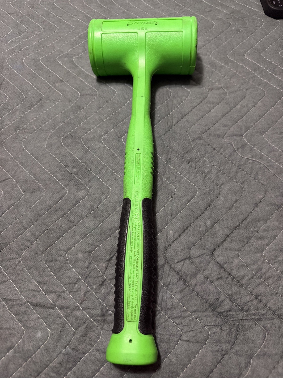 Snap-On Tool USA Green 56. Oz 1550g Dead Blow Hammer Like New!!!