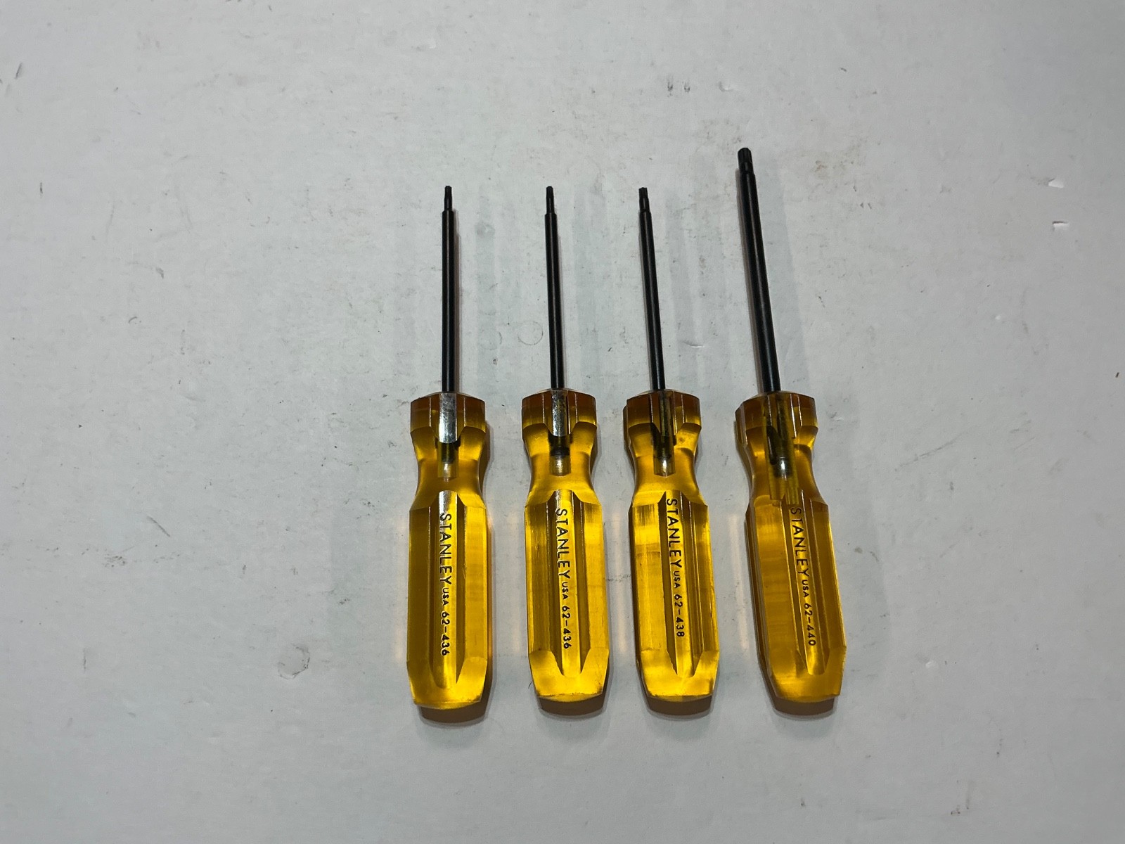 4 Stanley Torx drivers T15x2, T20, T27 all for $22 USA made