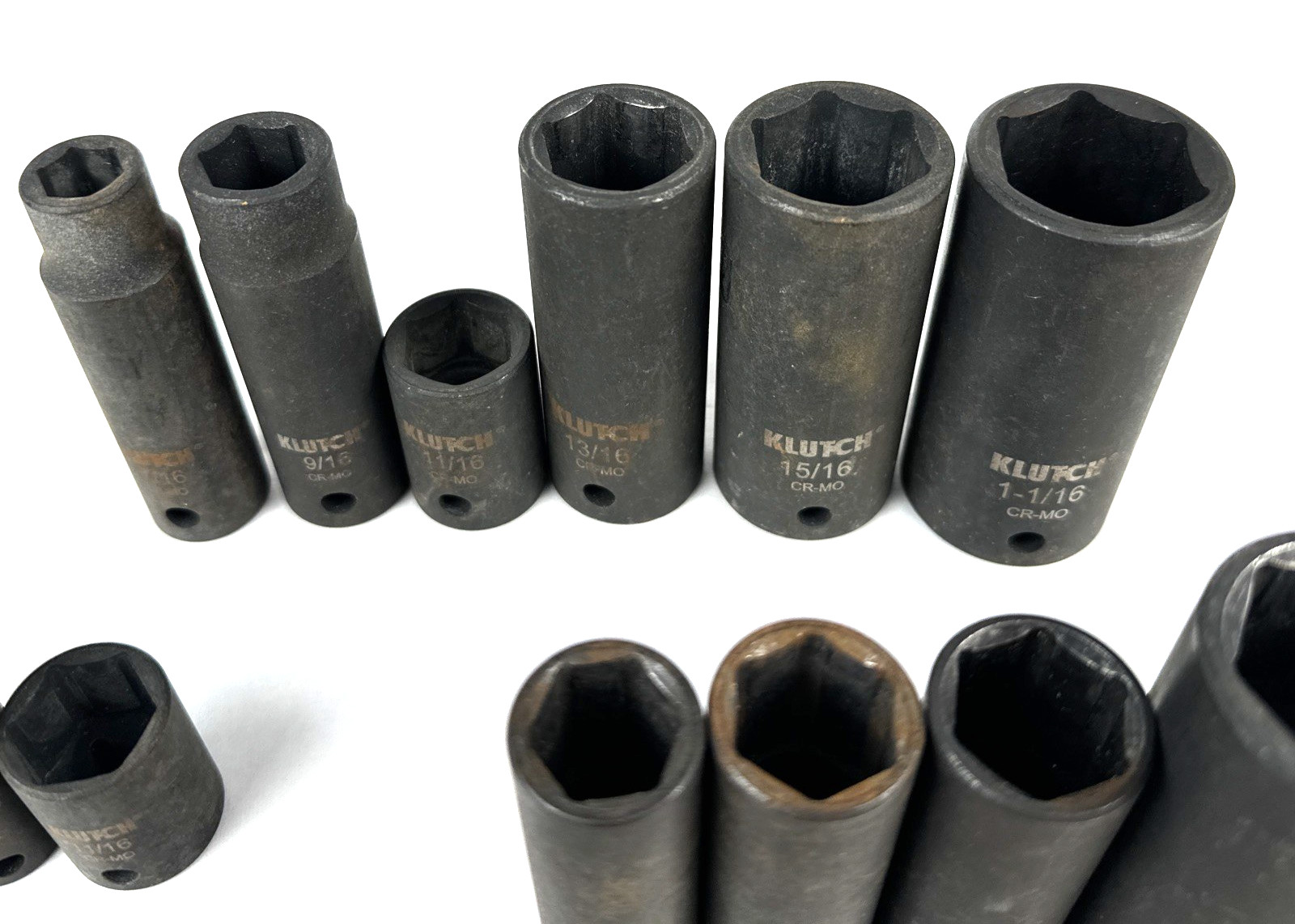 Vintage Klutch Impact Sockets, Chrome Molybdenum + 1 Expert by Mac, Free Ship