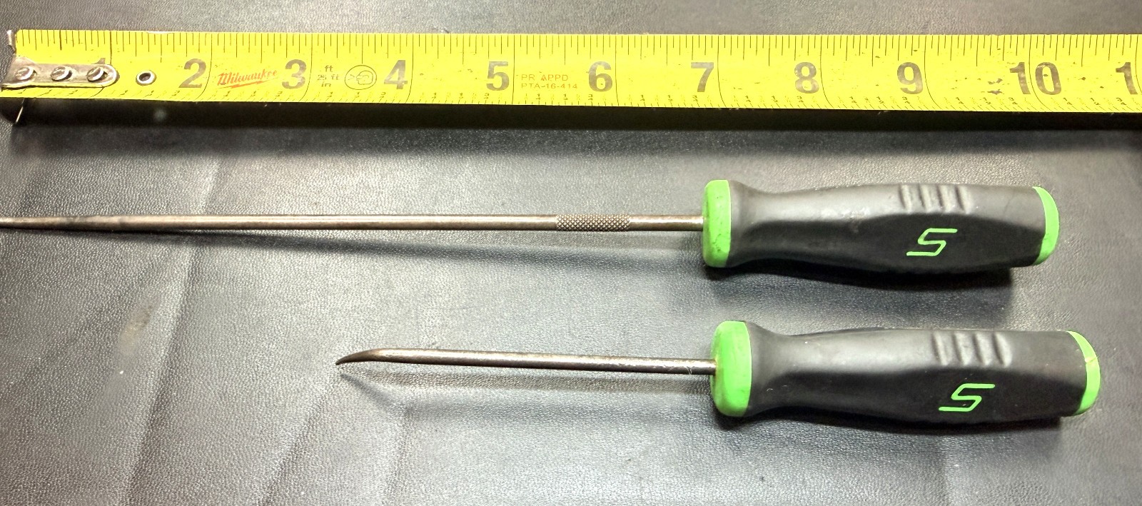 SNAP ON SGL3ASA + SG3ASH45A 2-Pc. Soft Grip 6.5-In. 45° Pick & 10-In. Awl USA