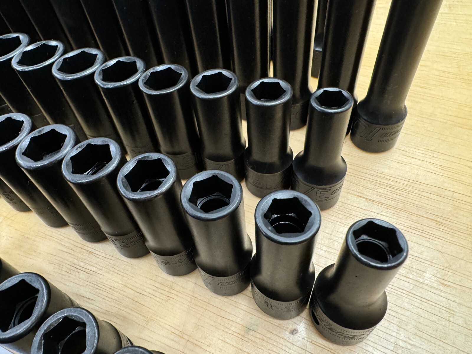 Snap-on Tools NEW 99PC 1/2″ Drive SAE MM SHALLOW SEMI + DEEP Impact Socket Set