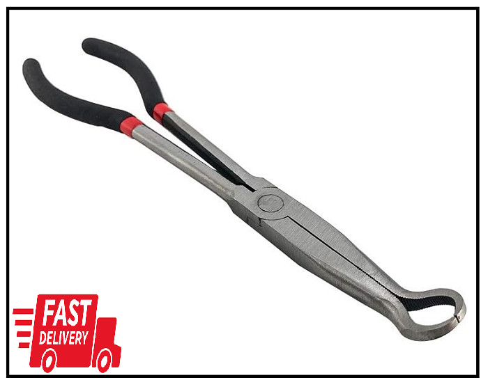 11″ Long Offset Tip Spark Plug Wire Boot Puller Removal Plier Repair Hand Tools